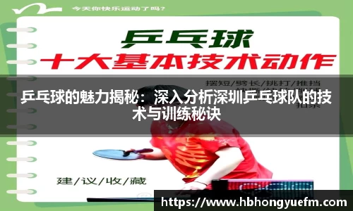 乒乓球的魅力揭秘：深入分析深圳乒乓球队的技术与训练秘诀